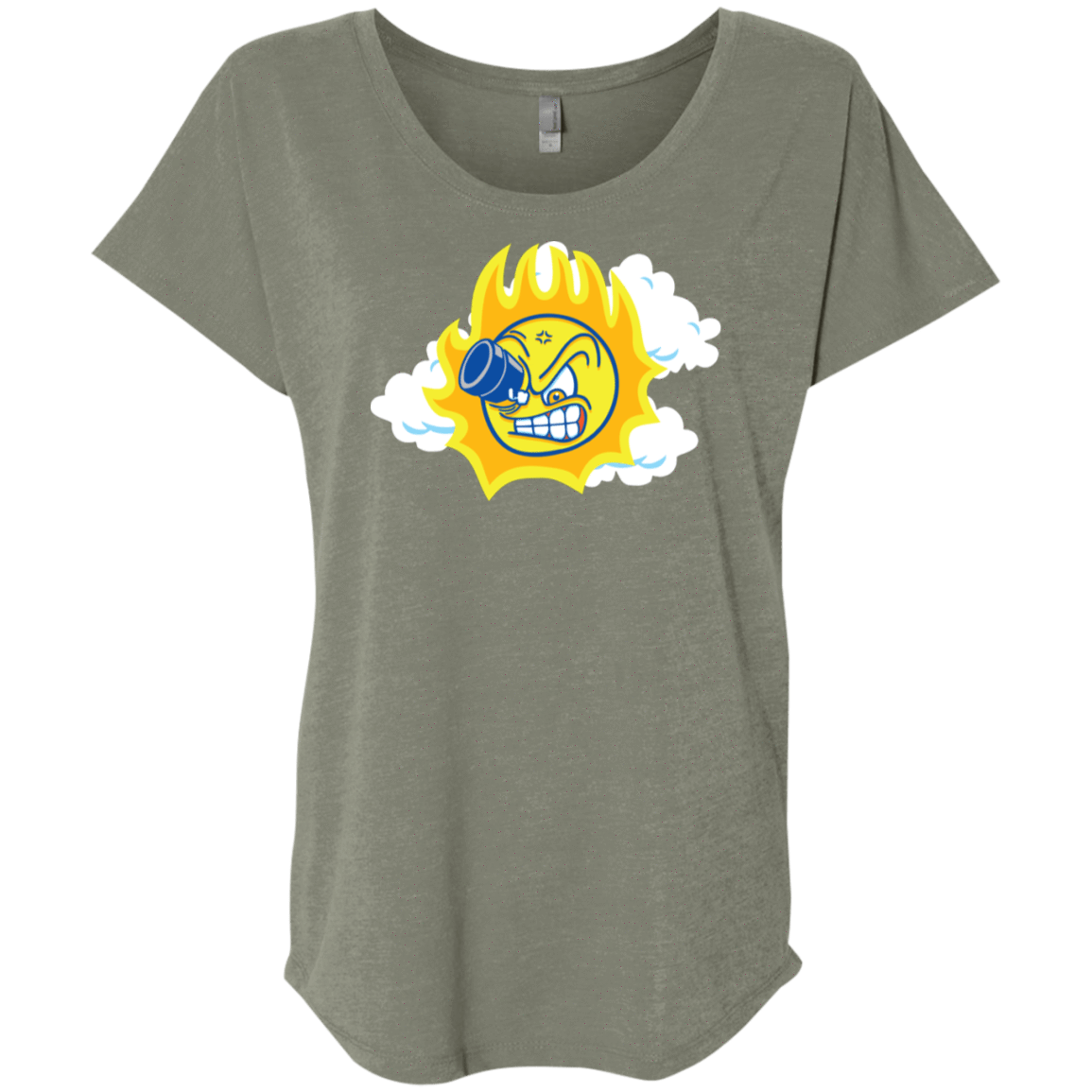 T-Shirts Venetian Grey / X-Small Journey To The Angry Sun Triblend Dolman Sleeve