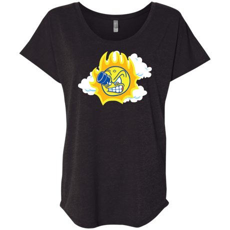 T-Shirts Vintage Black / X-Small Journey To The Angry Sun Triblend Dolman Sleeve