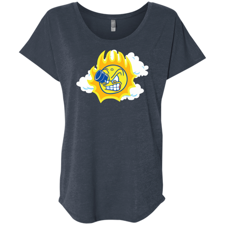 T-Shirts Vintage Navy / X-Small Journey To The Angry Sun Triblend Dolman Sleeve