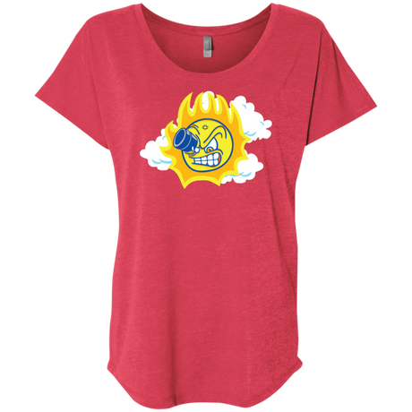 T-Shirts Vintage Red / X-Small Journey To The Angry Sun Triblend Dolman Sleeve