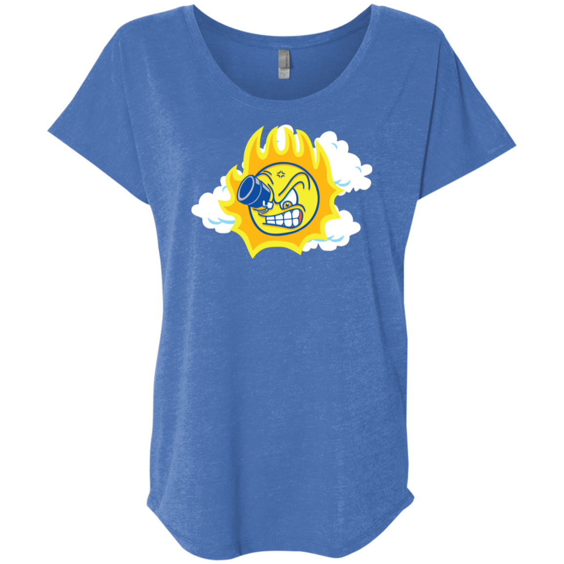 T-Shirts Vintage Royal / X-Small Journey To The Angry Sun Triblend Dolman Sleeve