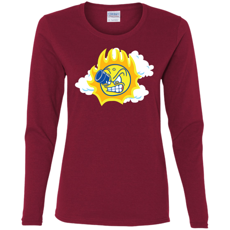 T-Shirts Cardinal / S Journey To The Angry Sun Women's Long Sleeve T-Shirt