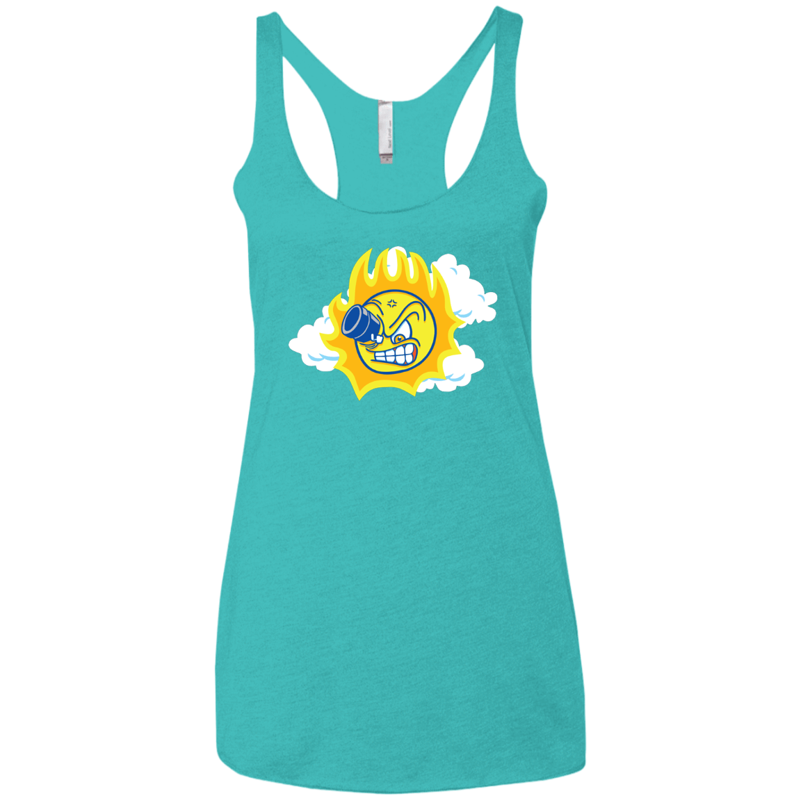 T-Shirts Tahiti Blue / X-Small Journey To The Angry Sun Women's Triblend Racerback Tank