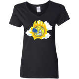 T-Shirts Black / S Journey To The Angry Sun Women's V-Neck T-Shirt