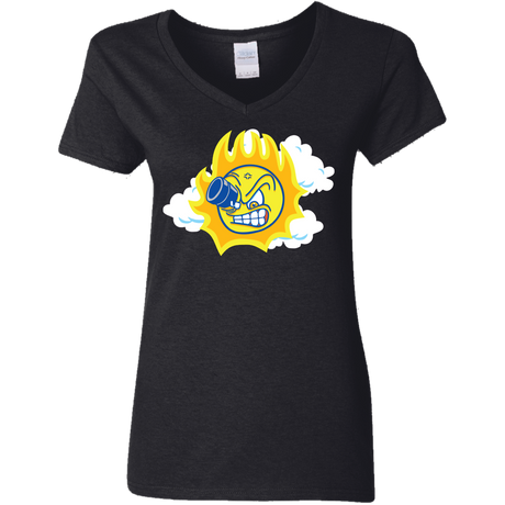 T-Shirts Black / S Journey To The Angry Sun Women's V-Neck T-Shirt