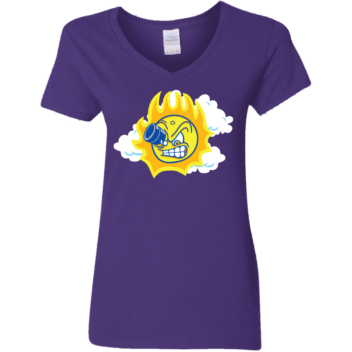 T-Shirts Purple / S Journey To The Angry Sun Women's V-Neck T-Shirt