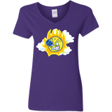 T-Shirts Purple / S Journey To The Angry Sun Women's V-Neck T-Shirt