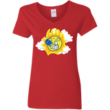 T-Shirts Red / S Journey To The Angry Sun Women's V-Neck T-Shirt