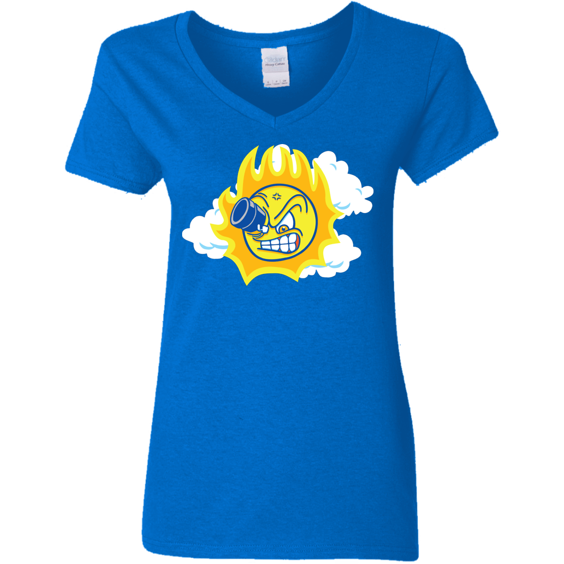 T-Shirts Royal / S Journey To The Angry Sun Women's V-Neck T-Shirt