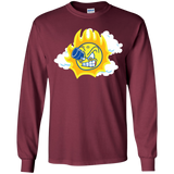 T-Shirts Maroon / YS Journey To The Angry Sun Youth Long Sleeve T-Shirt