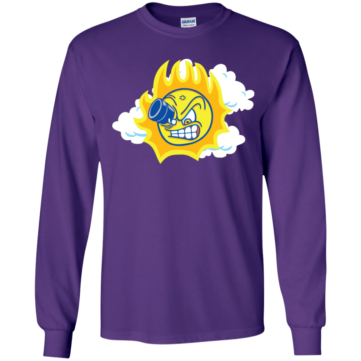 T-Shirts Purple / YS Journey To The Angry Sun Youth Long Sleeve T-Shirt