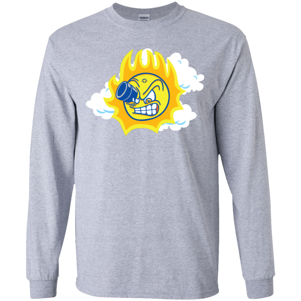 T-Shirts Sport Grey / YS Journey To The Angry Sun Youth Long Sleeve T-Shirt