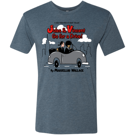 T-Shirts Indigo / Small Jules n Vincent Men's Triblend T-Shirt