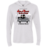 T-Shirts Heather White / X-Small Jules n Vincent Triblend Long Sleeve Hoodie Tee