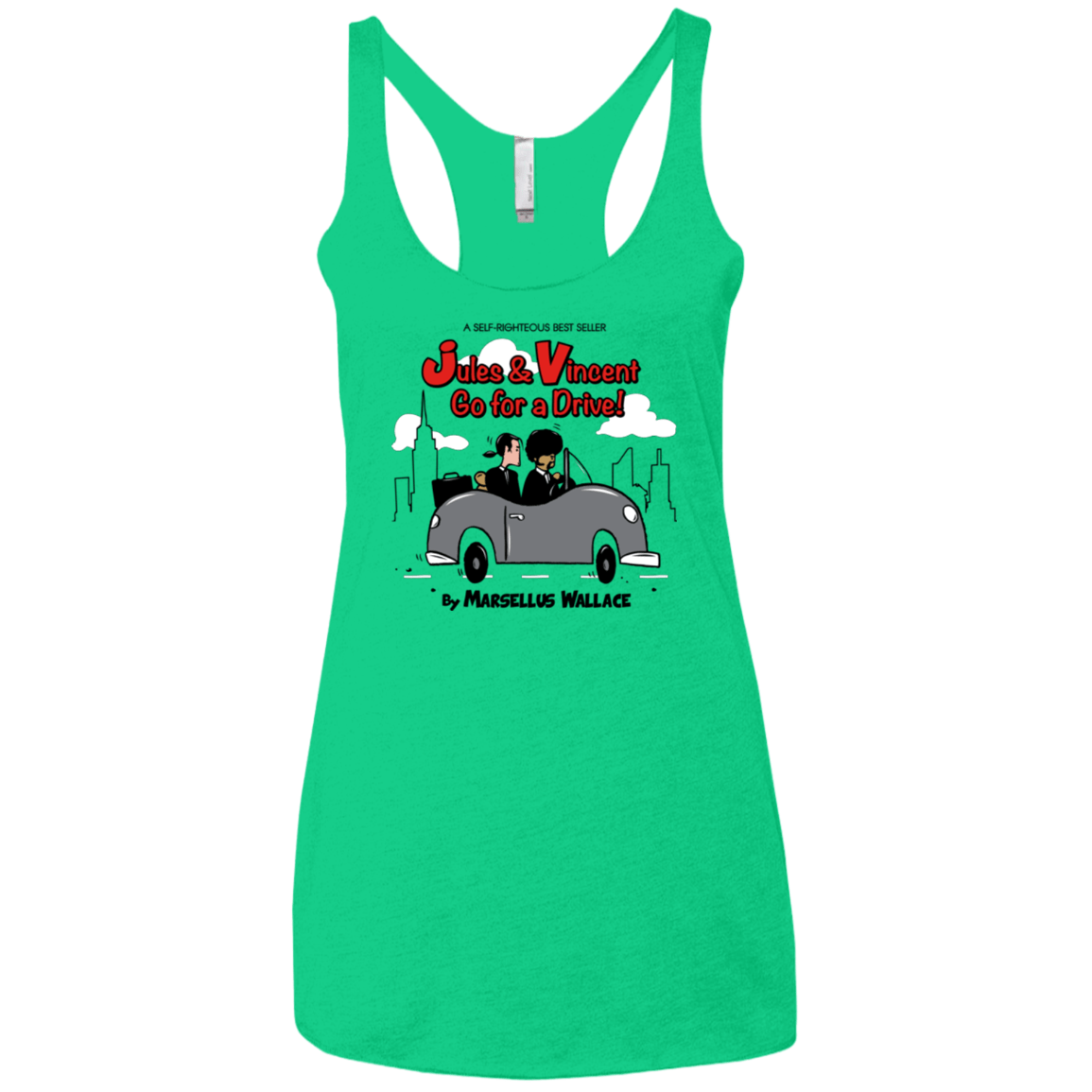 T-Shirts Envy / X-Small Jules n Vincent Women's Triblend Racerback Tank