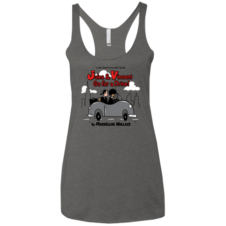 T-Shirts Premium Heather / X-Small Jules n Vincent Women's Triblend Racerback Tank
