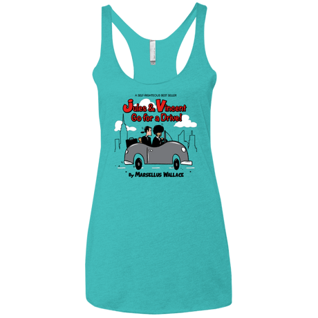T-Shirts Tahiti Blue / X-Small Jules n Vincent Women's Triblend Racerback Tank