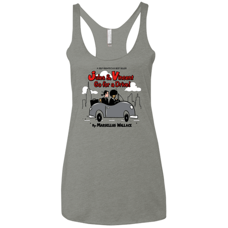 T-Shirts Venetian Grey / X-Small Jules n Vincent Women's Triblend Racerback Tank