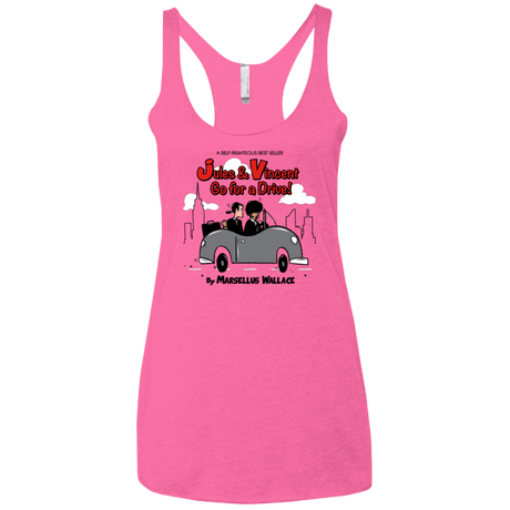 T-Shirts Vintage Pink / X-Small Jules n Vincent Women's Triblend Racerback Tank