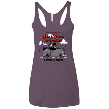 T-Shirts Vintage Purple / X-Small Jules n Vincent Women's Triblend Racerback Tank