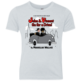 T-Shirts Heather White / YXS Jules n Vincent Youth Triblend T-Shirt