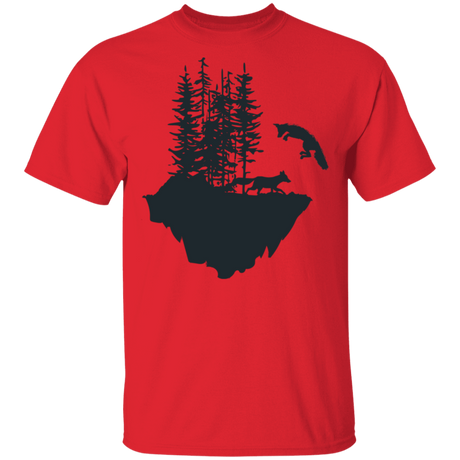 T-Shirts Red / S Jumping Fox T-Shirt