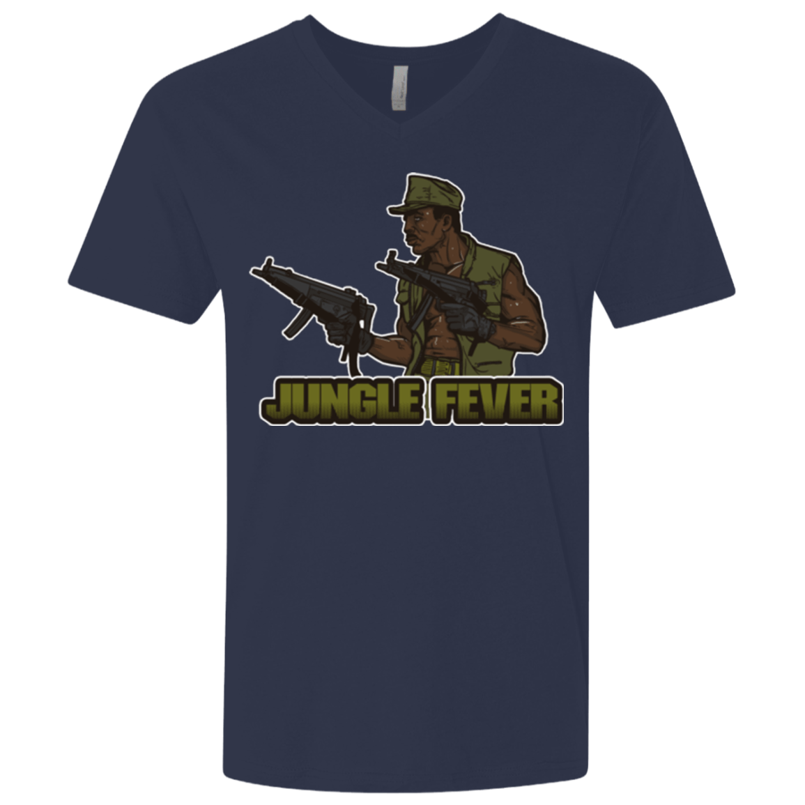 T-Shirts Midnight Navy / X-Small Jungle Fever Men's Premium V-Neck