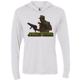 T-Shirts Heather White / X-Small Jungle Fever Triblend Long Sleeve Hoodie Tee
