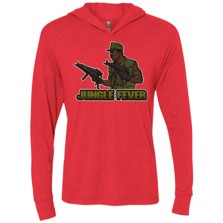 T-Shirts Vintage Red / X-Small Jungle Fever Triblend Long Sleeve Hoodie Tee