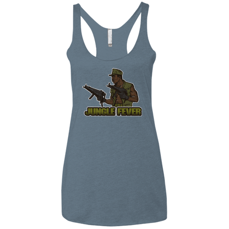 T-Shirts Indigo / X-Small Jungle Fever Women's Triblend Racerback Tank
