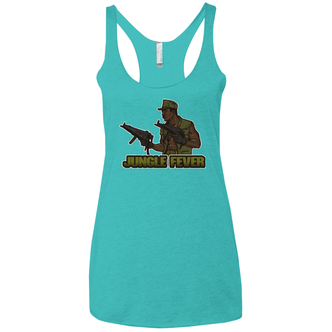 T-Shirts Tahiti Blue / X-Small Jungle Fever Women's Triblend Racerback Tank