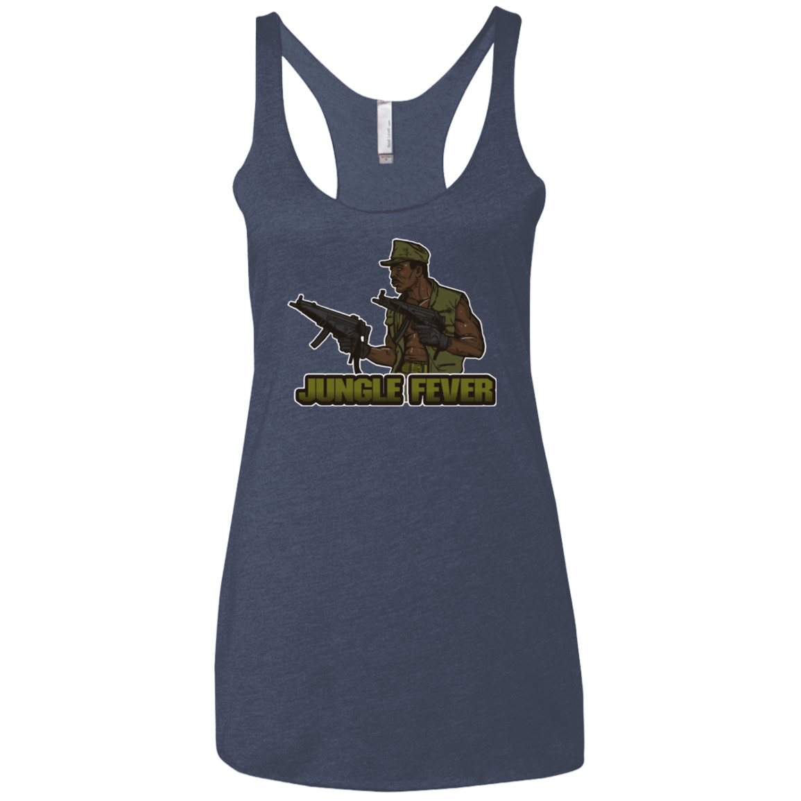 T-Shirts Vintage Navy / X-Small Jungle Fever Women's Triblend Racerback Tank