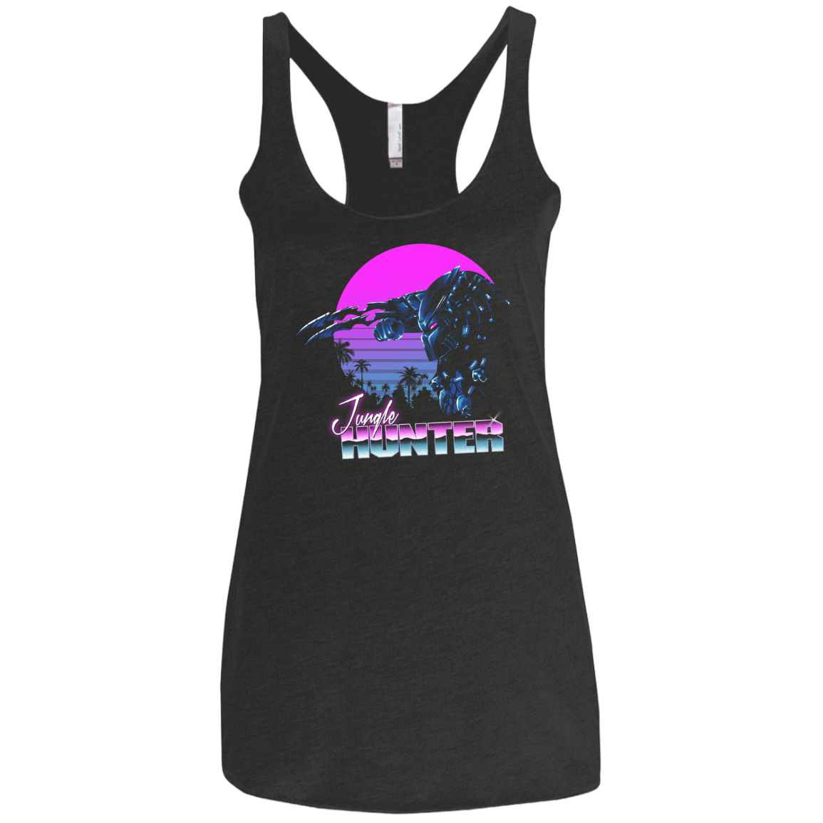 T-Shirts Vintage Black / X-Small Jungle Hunter Women's Triblend Racerback Tank