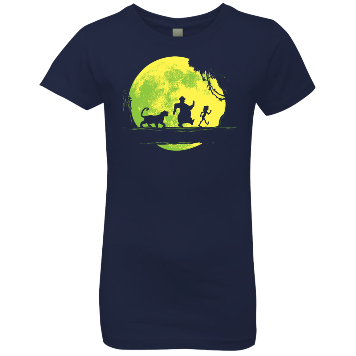 T-Shirts Midnight Navy / YXS Jungle Moonwalk Girls Premium T-Shirt