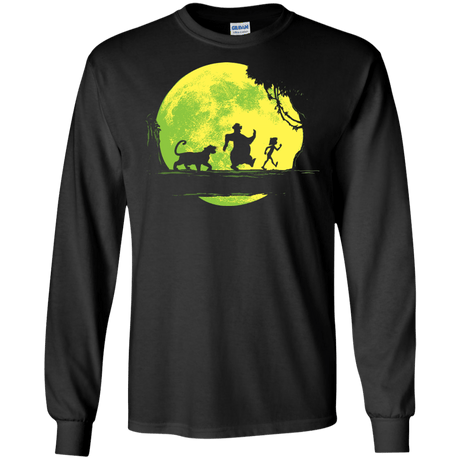 T-Shirts Black / S Jungle Moonwalk Men's Long Sleeve T-Shirt