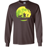 T-Shirts Dark Chocolate / S Jungle Moonwalk Men's Long Sleeve T-Shirt