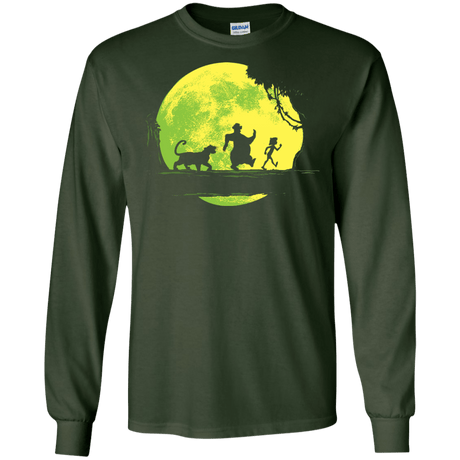 T-Shirts Forest Green / S Jungle Moonwalk Men's Long Sleeve T-Shirt