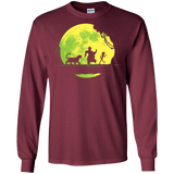 T-Shirts Maroon / S Jungle Moonwalk Men's Long Sleeve T-Shirt