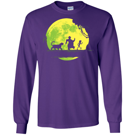 T-Shirts Purple / S Jungle Moonwalk Men's Long Sleeve T-Shirt