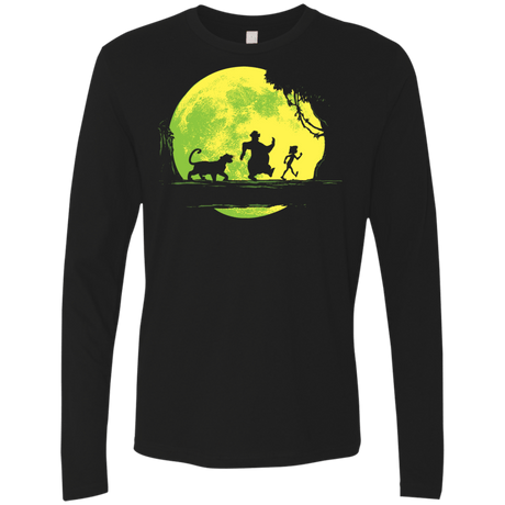T-Shirts Black / S Jungle Moonwalk Men's Premium Long Sleeve