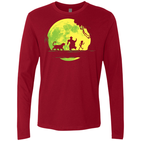 T-Shirts Cardinal / S Jungle Moonwalk Men's Premium Long Sleeve