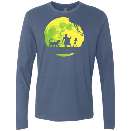 T-Shirts Indigo / S Jungle Moonwalk Men's Premium Long Sleeve