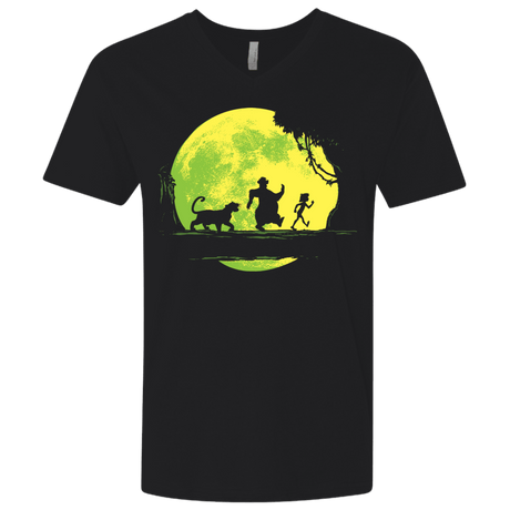 T-Shirts Black / X-Small Jungle Moonwalk Men's Premium V-Neck