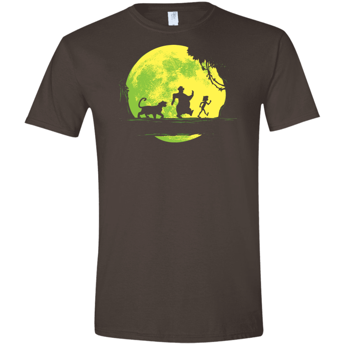 T-Shirts Dark Chocolate / S Jungle Moonwalk Men's Semi-Fitted Softstyle