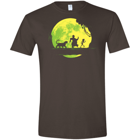 T-Shirts Dark Chocolate / S Jungle Moonwalk Men's Semi-Fitted Softstyle