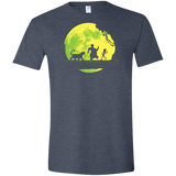 T-Shirts Heather Navy / S Jungle Moonwalk Men's Semi-Fitted Softstyle