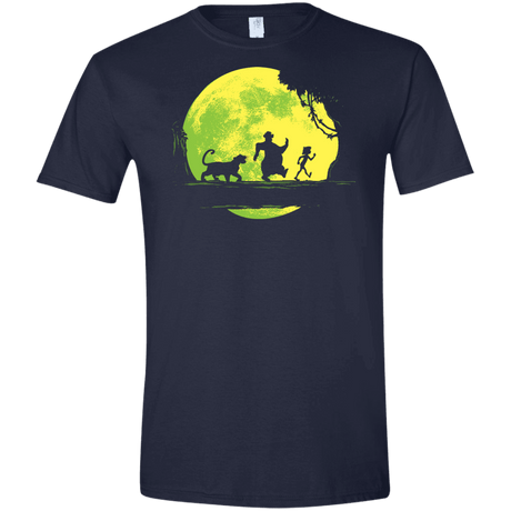 T-Shirts Navy / X-Small Jungle Moonwalk Men's Semi-Fitted Softstyle