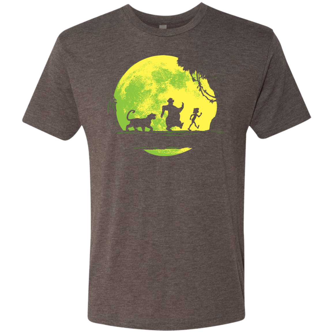 T-Shirts Macchiato / S Jungle Moonwalk Men's Triblend T-Shirt