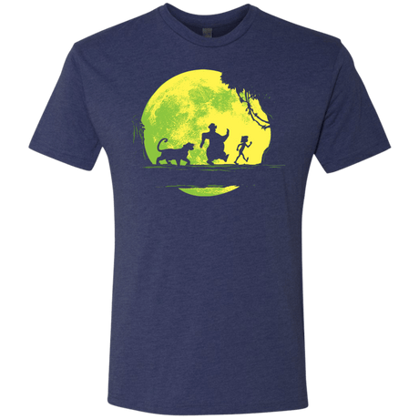 T-Shirts Vintage Navy / S Jungle Moonwalk Men's Triblend T-Shirt