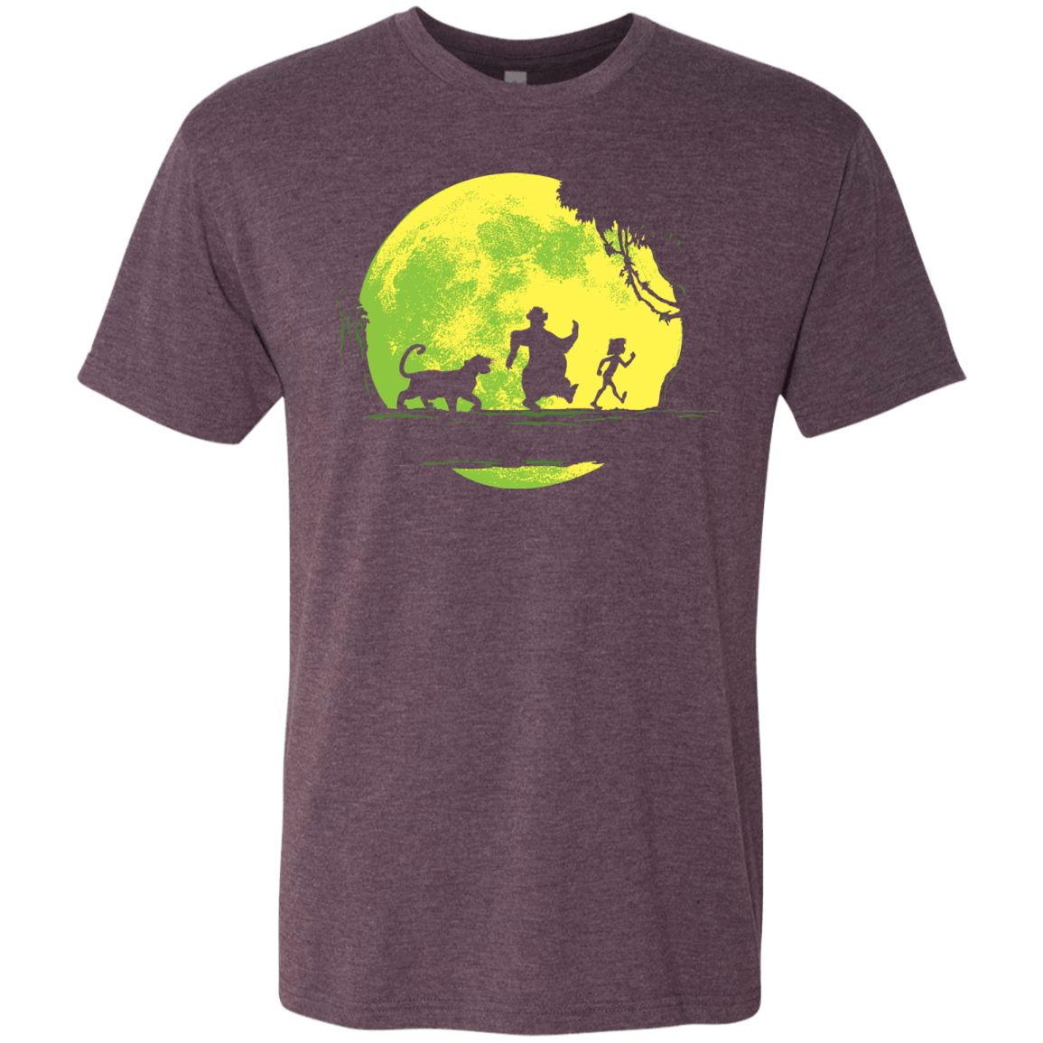T-Shirts Vintage Purple / S Jungle Moonwalk Men's Triblend T-Shirt